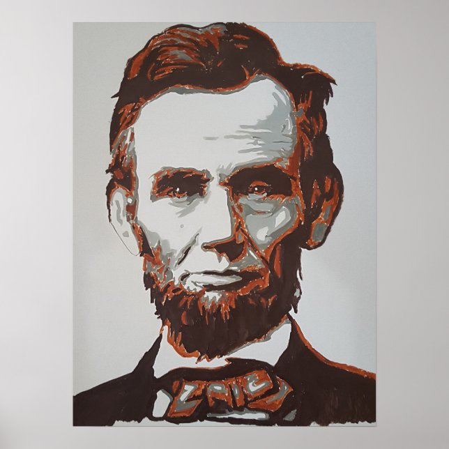 Abraham Lincoln Poster att det här är en vaktmästa (Framsidan)