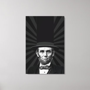 Abraham Lincoln President Mode Påstående Canvastryck