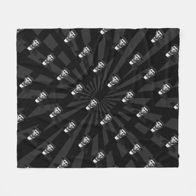 Abraham Lincoln President Mode Påstående Fleecefilt (Framsidan (Horisontell))