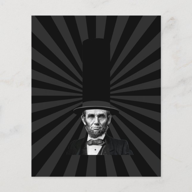 Abraham Lincoln President Mode Påstående Flygblad (Framsidan)