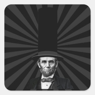 Abraham Lincoln President Mode Påstående Fyrkantigt Klistermärke