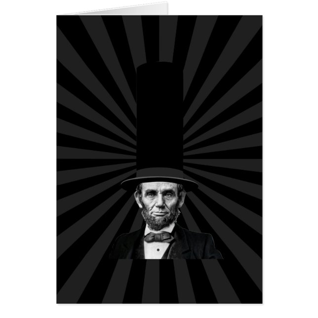 Abraham Lincoln President Mode Påstående Hälsningskort (Framsidan)