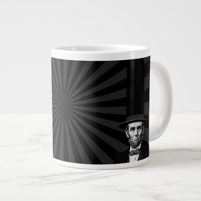 Abraham Lincoln President Mode Påstående Jumbo Mugg (Framsida höger)