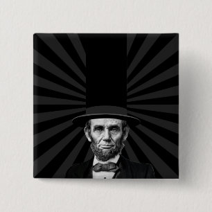 Abraham Lincoln President Mode Påstående Knapp