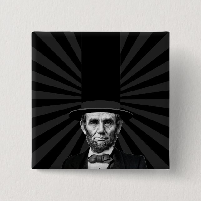 Abraham Lincoln President Mode Påstående Knapp (Framsida)