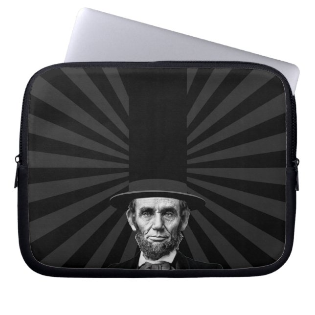 Abraham Lincoln President Mode Påstående Laptop Sleeve (Framsidan)