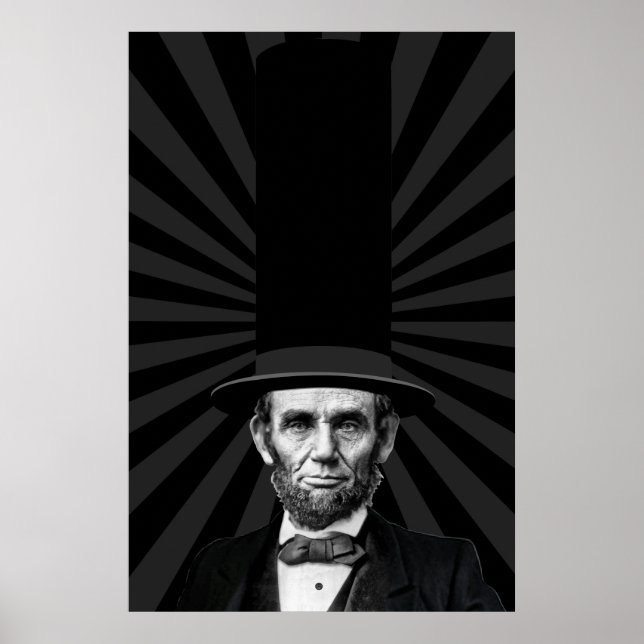 Abraham Lincoln President Mode Påstående Poster (Framsidan)