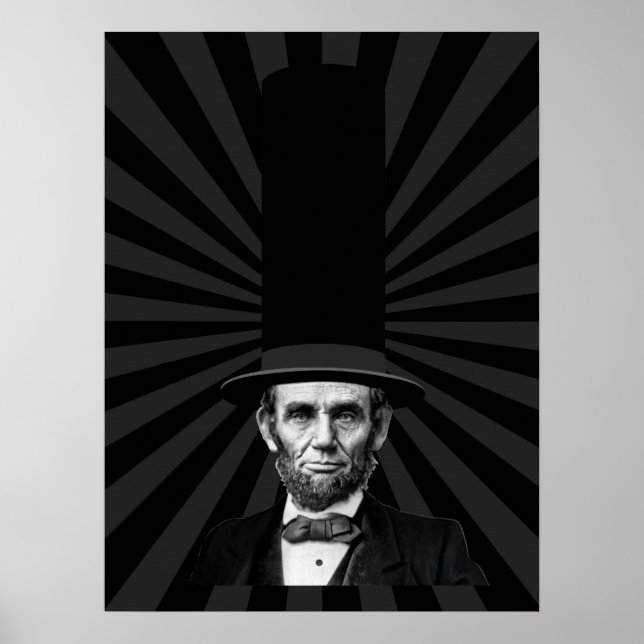 Abraham Lincoln President Mode Påstående Poster (Framsidan)