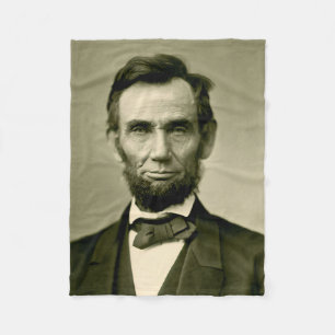 Abraham Lincoln President usa förenade stater ame Fleecefilt