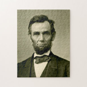 Abraham Lincoln President usa förenade stater ame Pussel