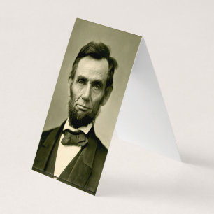 Abraham Lincoln President usa förenade stater ame Visitkort