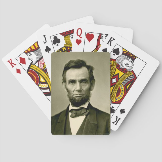 Abraham Lincoln President usa förenade stater amer Casinokort (Baksidan)