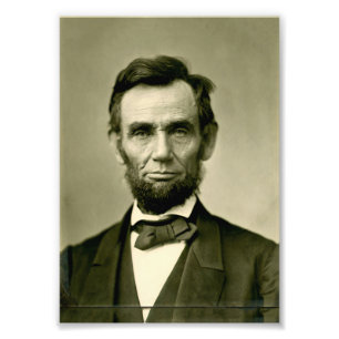 Abraham Lincoln President usa förenade stater amer Fototryck