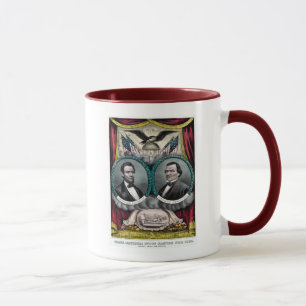 Abraham Lincoln presidents- kampanj 1864 Mugg