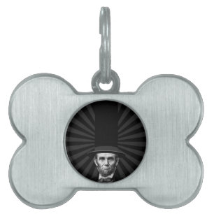 Abraham Lincoln presidents- modepåstående ID-bricka Husdjur