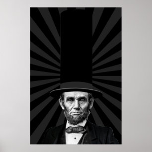 Abraham Lincoln presidents- modepåstående Poster