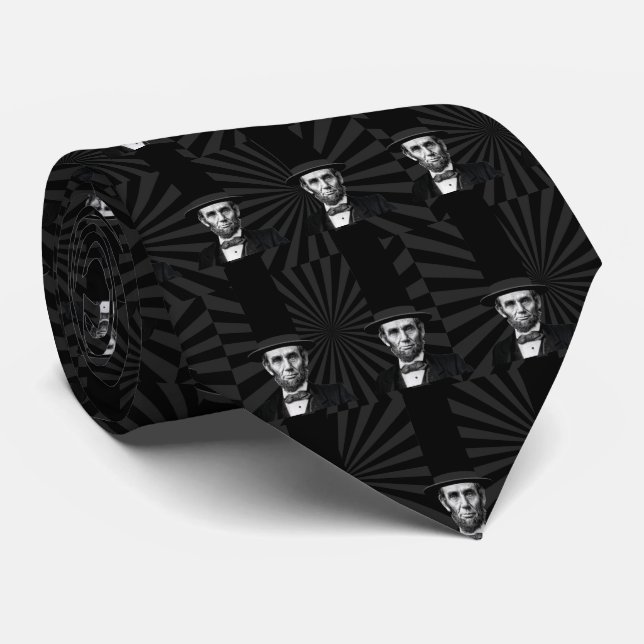 Abraham Lincoln presidents- modepåstående Slips (Rullad)
