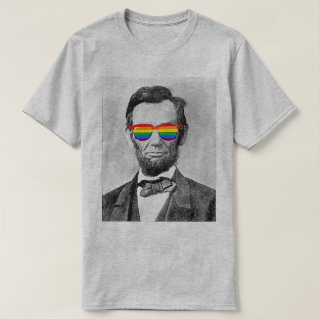 Abraham Lincoln Pride T Shirt (Design framsida)