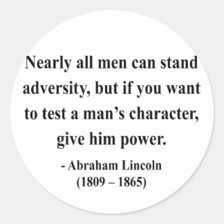 Abraham Lincoln Quote 6a Runt Klistermärke