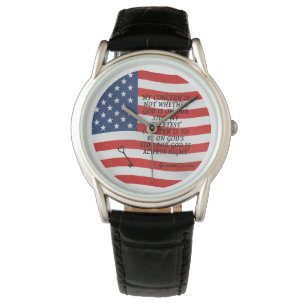 Abraham Lincoln Quote Flagga Armbandsur