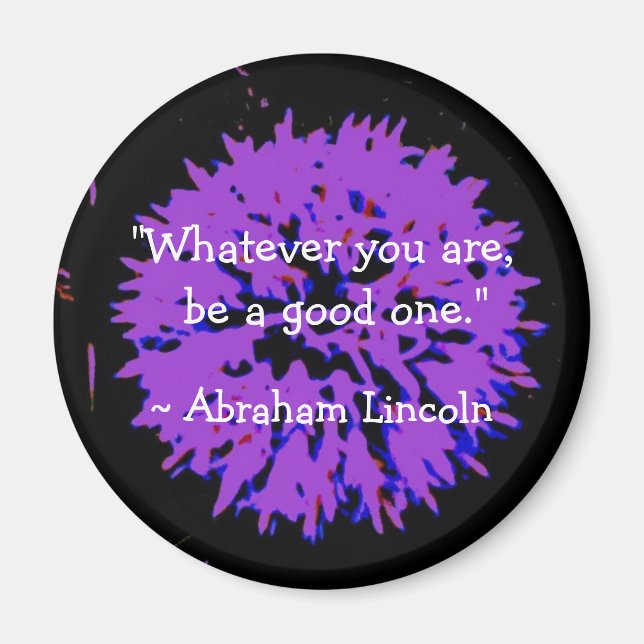 Abraham Lincoln Quote Magnet (Framsidan)
