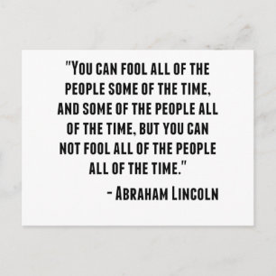 Abraham Lincoln Quote Vykort