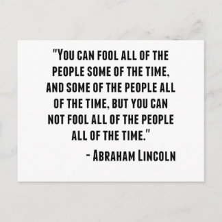 Abraham Lincoln Quote Vykort