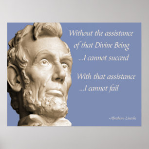 Abraham Lincoln Religion Poster