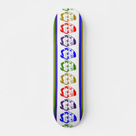 Abraham Lincoln Retro Multicolor Skateboard