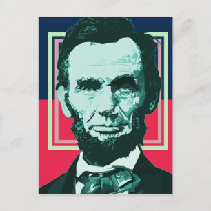Abraham Lincoln - Retro Vykort