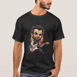 Abraham Lincoln Rockstar Guitarist T Shirt