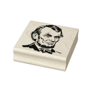 Abraham Lincoln Rubber Frimärke Stämpel