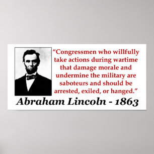 Abraham Lincoln: Saboteurs bör vara… Poster