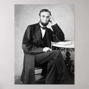 Abraham Lincoln Seated Porträtt  Poster