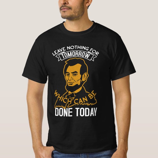 Abraham Lincoln Shirt T Shirt (Framsida)