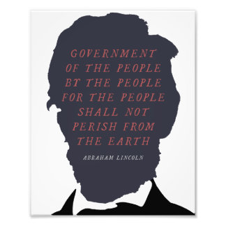 Abraham Lincoln Silhouette Fototryck