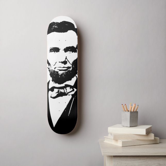 Abraham Lincoln Skateboard Bräda 19,5 Cm (Väggkonst)