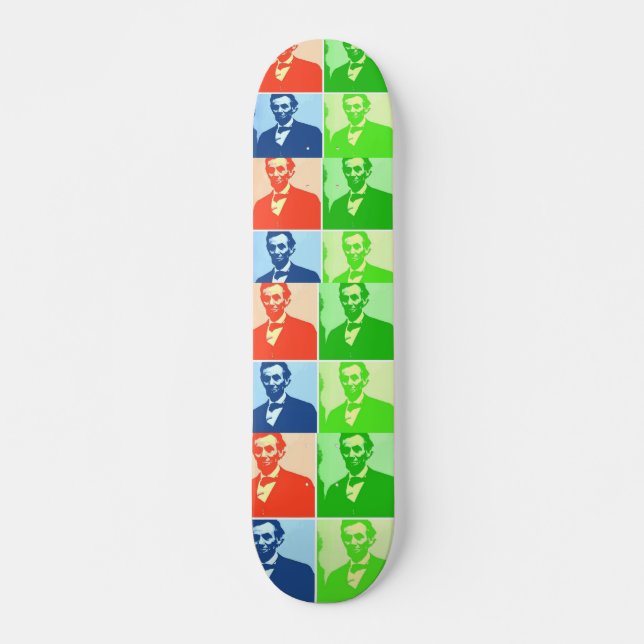 Abraham Lincoln Skateboard Bräda 21,5 Cm (Framsida)