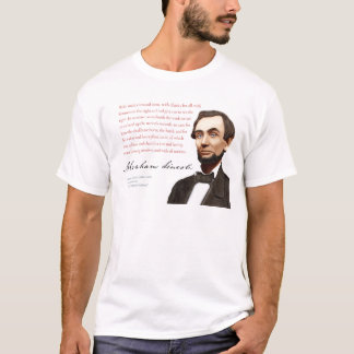 Abraham Lincoln skjorta #32 med Malice in mot inga T-shirt