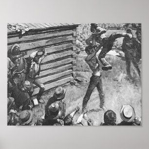 Abraham Lincoln som brottas affischen Poster