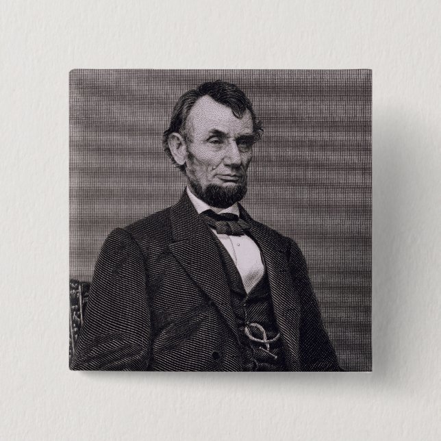 Abraham Lincoln som inristas från en fotografera Knapp (Framsida)