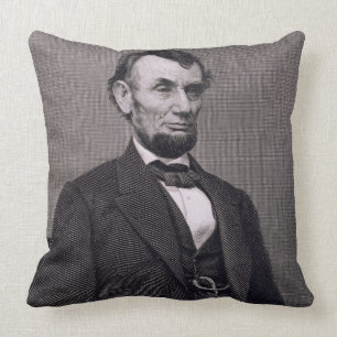 Abraham Lincoln som inristas från en fotografera Kudde
