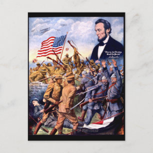 Abraham Lincoln Sons of Freedom Vykort