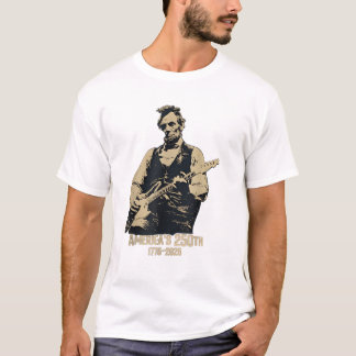 Abraham Lincoln spelar gitarr 4 juli 250:e T Shirt
