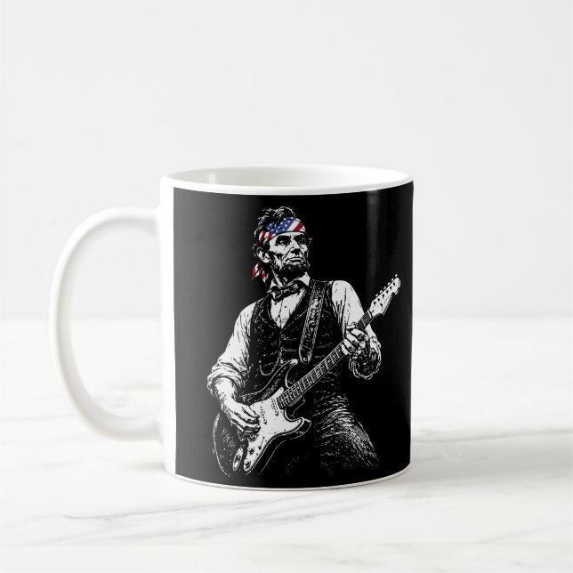 Abraham Lincoln spelar gitarr Kaffemugg (Vänster)