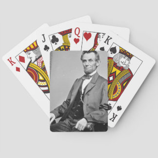 Abraham Lincoln spelar kort Casinokort