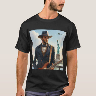 Abraham Lincoln Speling Electric Bass Stat Liberty T Shirt