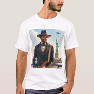 Abraham Lincoln Speling Electric Bass Stat Liberty T Shirt