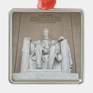 Abraham Lincoln Statue Julgransprydnad Metall