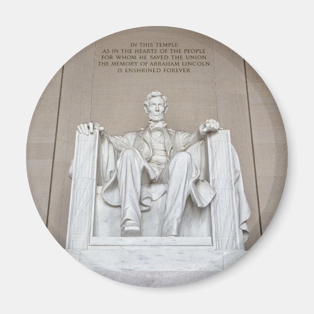 Abraham Lincoln Statue Magnet (Framsidan)